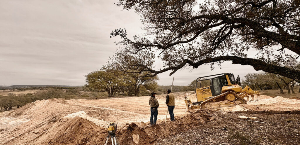 We break ground on the new hilltop wedding pavilion
