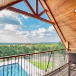Hill Country Views for miles from the upstairs patio at the cottage