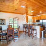 Fully-appointed chefs kitchen and dining room at The Cottage vacation rental