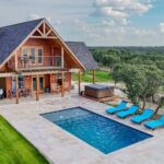 The brand new cabin-style cottage atop Hill Country vista