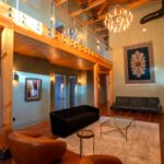 The Library at The Artemis Lodge perfect for intimate gatherings and cocktail receptions