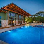 The Lodge Pool at sunset